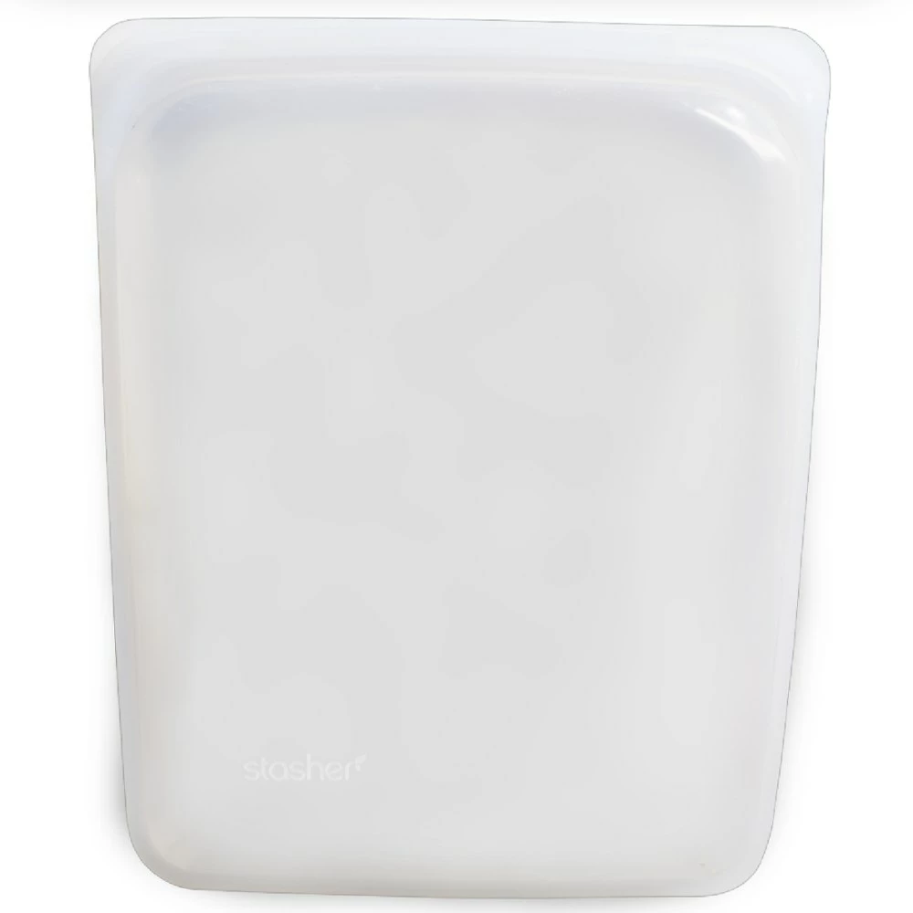 Stasher Reusable Silicone Half-Gallon Bag - Clear 3 Stasher Reusable Silicone Half-Gallon Bag - Clear