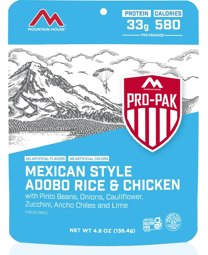 Mountain House Mexican Style Adobo Rice and Chicken Pro-Pak - 1 Serving - None 3 Mountain House Mexican Style Adobo Rice and Chicken Pro-Pak - 1 Serving - None
