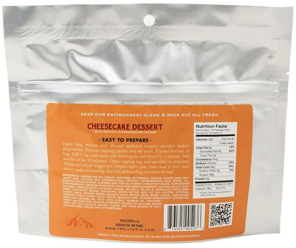 Trailtopia Cheesecake Dessert - 2 Servings - None 4 Trailtopia Cheesecake Dessert - 2 Servings - None - Image 2