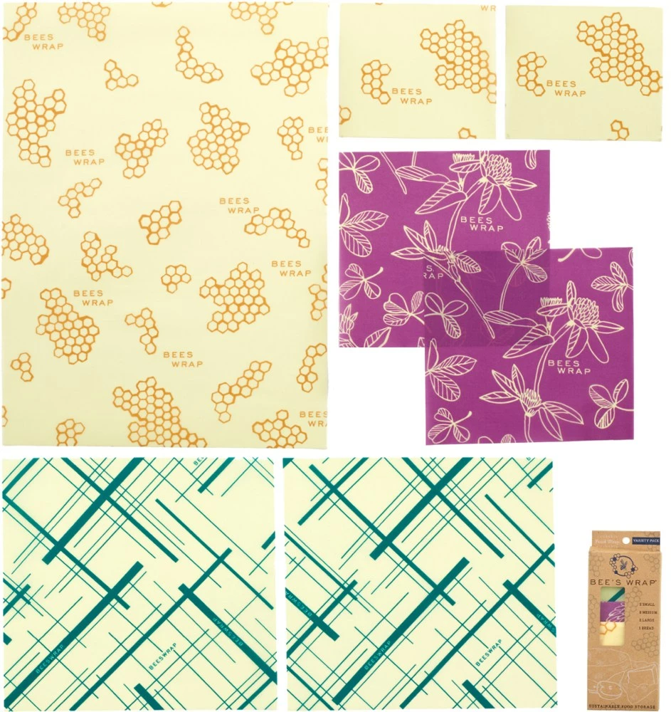 Bee's Wrap Variety Pack - Set of 7 - Assorted 3 Bee's Wrap Variety Pack - Set of 7 - Assorted