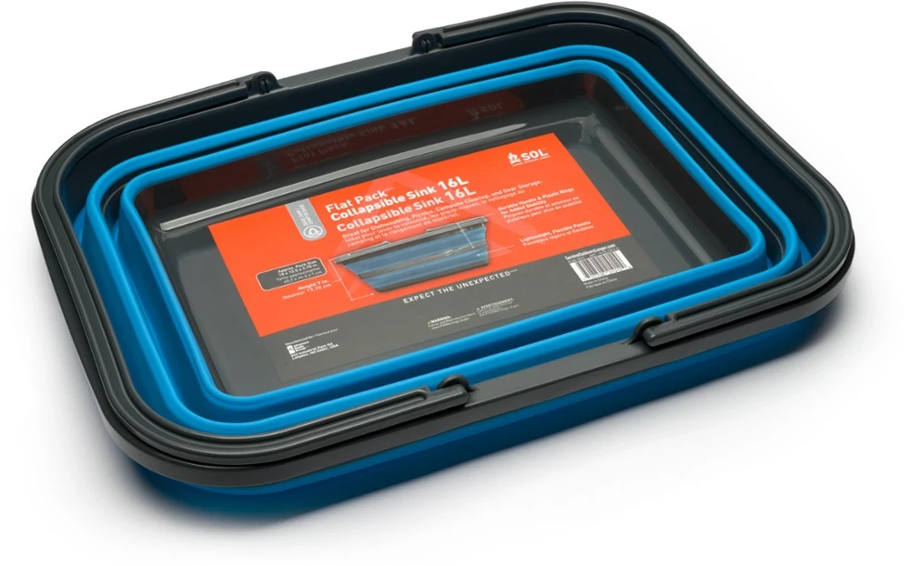 SOL Flat Pack Collapsible Sink - 16 Liters 6 SOL Flat Pack Collapsible Sink - 16 Liters - Image 4