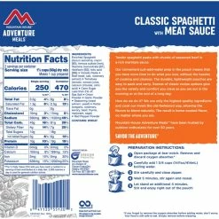 Mountain House Classic Spaghetti with Meat Sauce - 2 Servings -Cheap Hike Harbor Store 1a9766ed 034f 4518 963d a0b5bfc30852