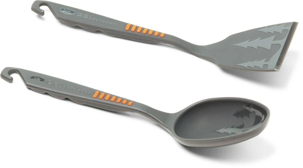 GSI Outdoors Pack Spoon/Spatula Set - Black 3 GSI Outdoors Pack Spoon/Spatula Set - Black