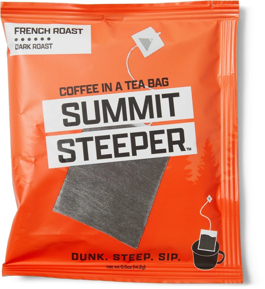 Kuju Coffee Summit Steeper Coffee Pouches - Package of 6 - French Roast 4 Kuju Coffee Summit Steeper Coffee Pouches - Package of 6 - French Roast - Image 2