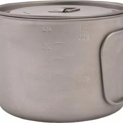 OliCamp Titanium Space Saver Pot with Lid - 900 ml