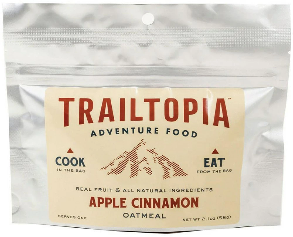Trailtopia Apple Cinnamon Oatmeal - 1 Serving - None 3 Trailtopia Apple Cinnamon Oatmeal - 1 Serving - None