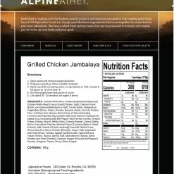 AlpineAire Foods Grilled Chicken Jambalaya - 1 Serving - None 7 AlpineAire Foods Grilled Chicken Jambalaya - 1 Serving - None -Cheap Hike Harbor Store 2b70243c e82a 4a11 bd43 9e380081fe03