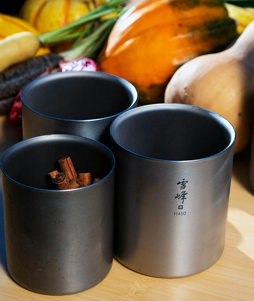 Snow Peak Ti-Double H450 Stacking Mug 7 Snow Peak Ti-Double H450 Stacking Mug - Image 5