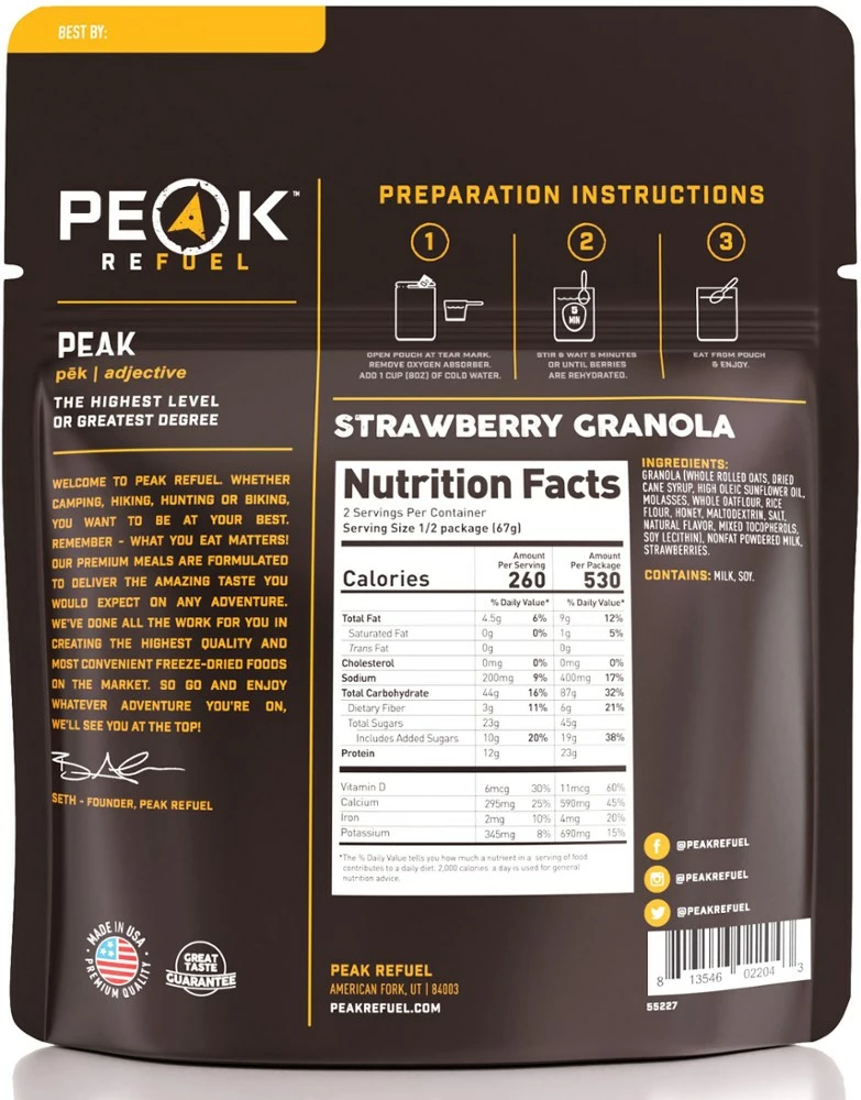 PEAK REFUEL Strawberry Granola 4 PEAK REFUEL Strawberry Granola - Image 2