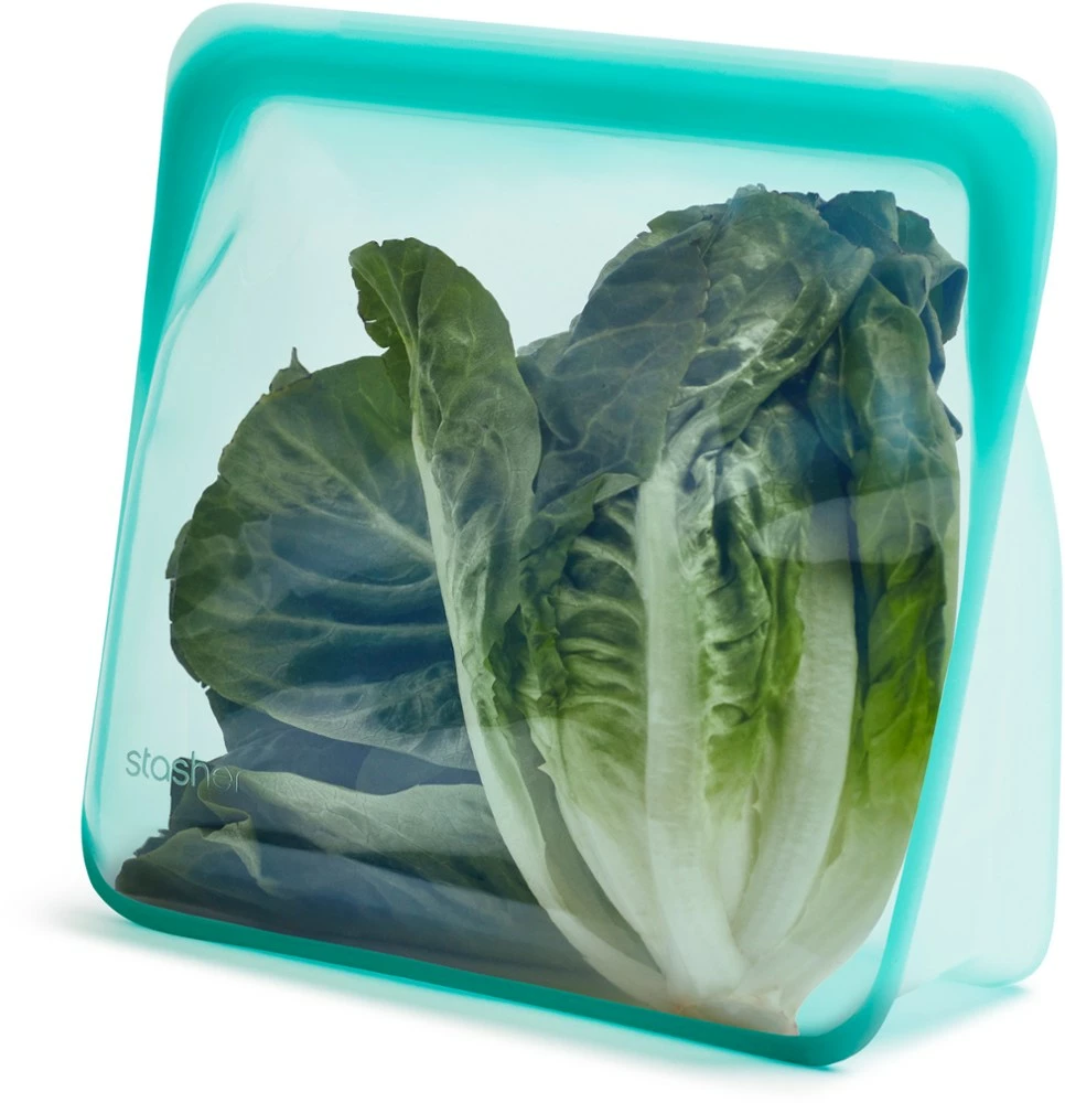 Stasher Mega Stand-Up Stasher Bag - 104 fl. oz. - Aqua 4 Stasher Mega Stand-Up Stasher Bag - 104 fl. oz. - Aqua - Image 2