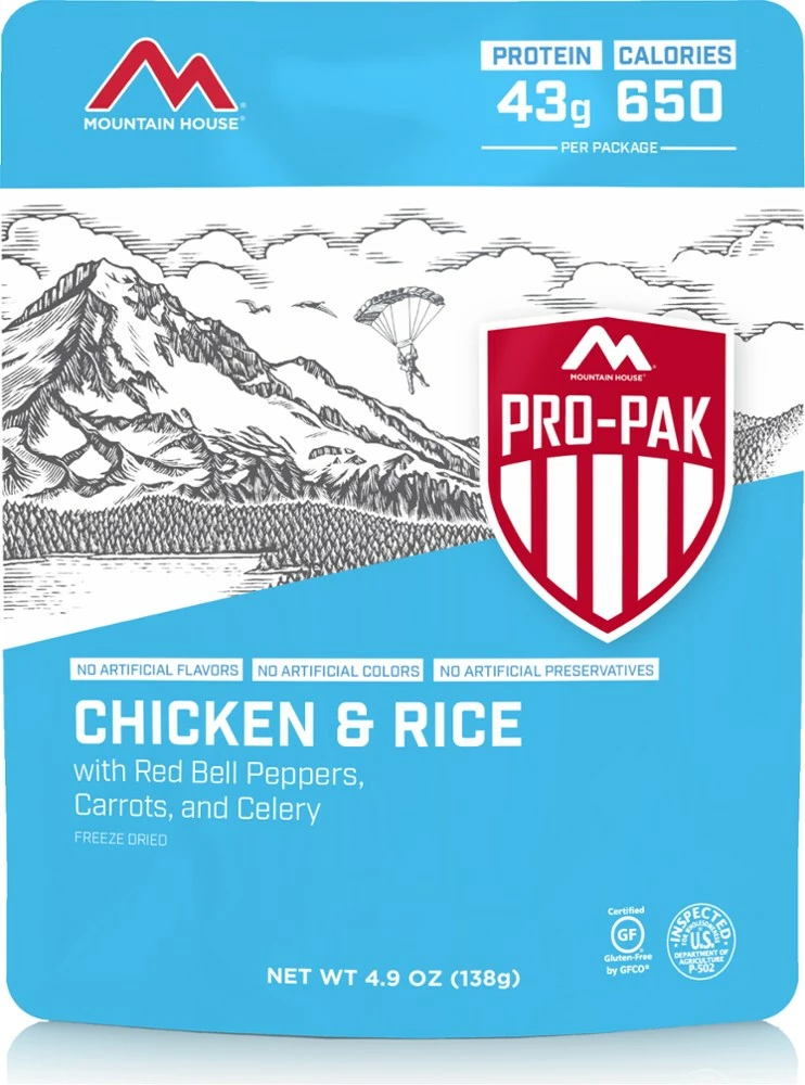 Mountain House Chicken & Rice Pro-Pak - 1 Serving 3 Mountain House Chicken & Rice Pro-Pak - 1 Serving