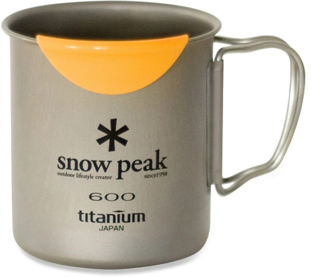 Snow Peak Titanium 600 Mug with HotLips 3 Snow Peak Titanium 600 Mug with HotLips