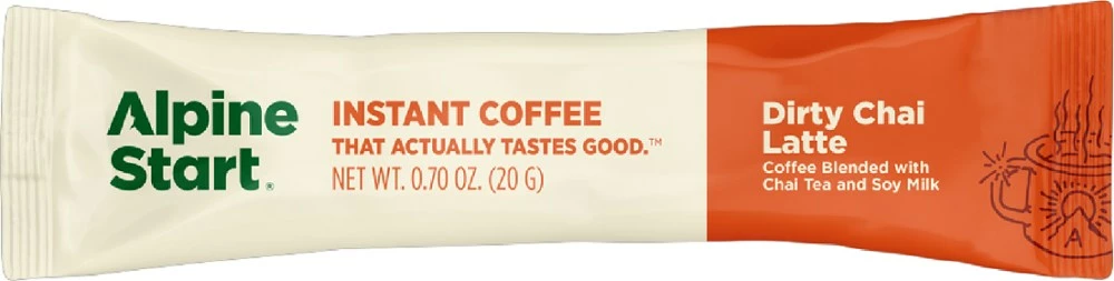 Alpine Start Dirty Chai Latte Instant Coffee - Package of 5 4 Alpine Start Dirty Chai Latte Instant Coffee - Package of 5 - Image 2