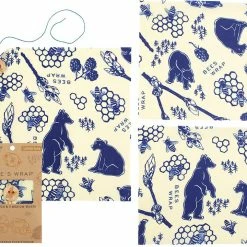 Bee's Wrap Lunch Pack - Bees and Bears Print - None