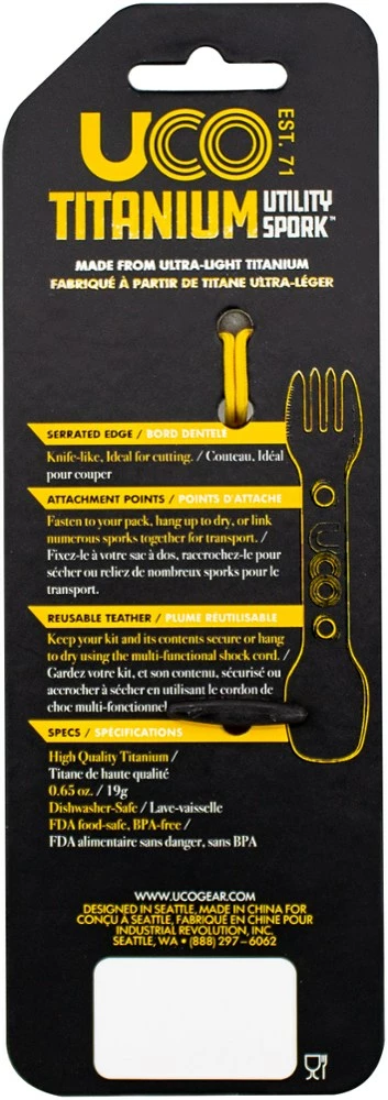 UCO Titanium Spork 7 UCO Titanium Spork - Image 5