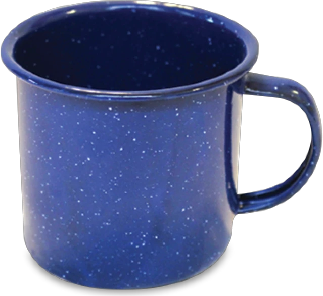 Mountain Summit Gear Classic Blue Enamel Mug - 12 fl. oz. - Set of 4 4 Mountain Summit Gear Classic Blue Enamel Mug - 12 fl. oz. - Set of 4 - Image 2