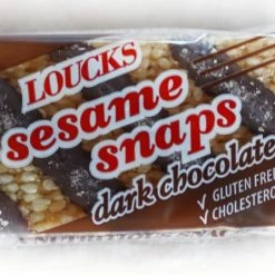 Loucks Dark Chocolate Sesame Snaps