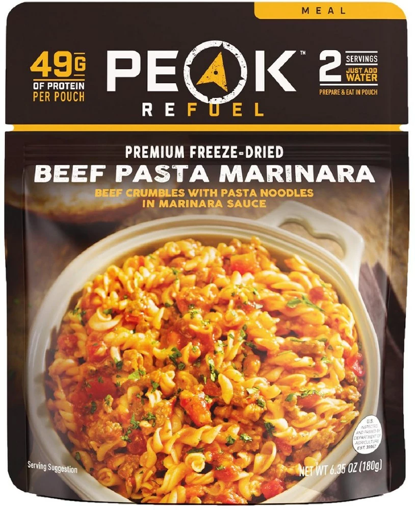 PEAK REFUEL Beef Pasta Marinara - 2 Servings 3 PEAK REFUEL Beef Pasta Marinara - 2 Servings