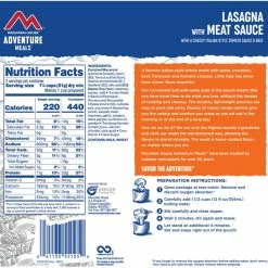 Mountain House Lasagna with Meat Sauce - 2 Servings 5 Mountain House Lasagna with Meat Sauce - 2 Servings -Cheap Hike Harbor Store 5b1bac21 9c36 4c98 847d 9d183e2e9e46