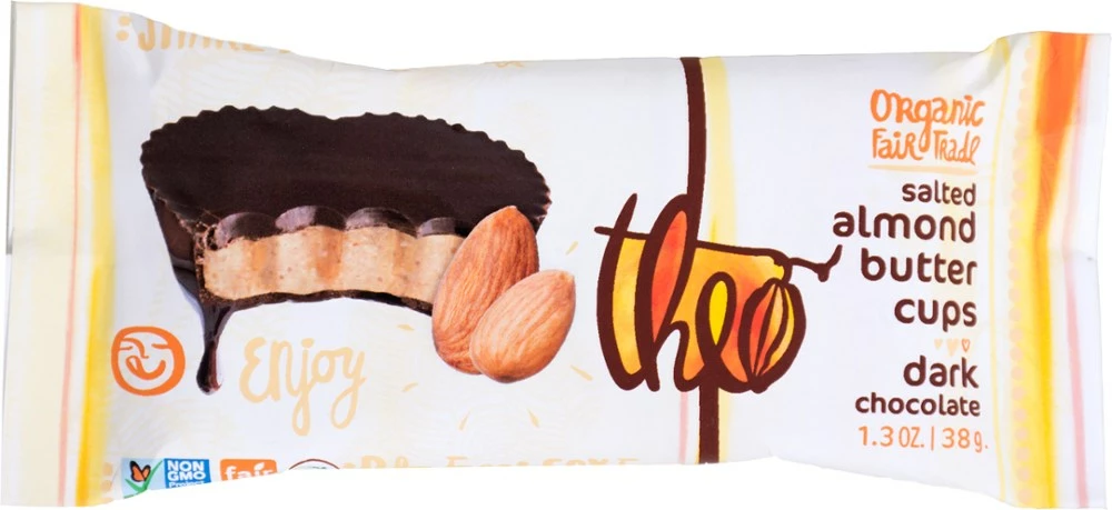Theo Chocolate Almond Butter Cups - Dark Chocolate 3 Theo Chocolate Almond Butter Cups - Dark Chocolate