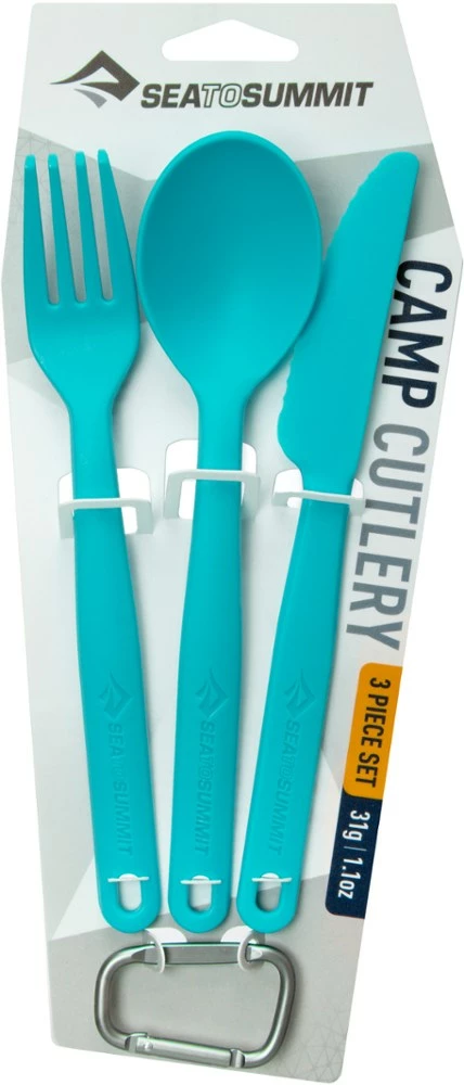 Sea to Summit Camp Cutlery 3-Piece Set - Pacific Blue 4 Sea to Summit Camp Cutlery 3-Piece Set - Pacific Blue - Image 2