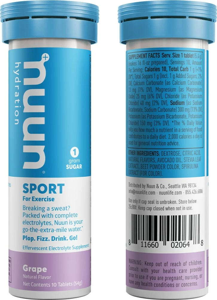 NUUN Sport Hydration Tablets - 10 servings 4 NUUN Sport Hydration Tablets - 10 servings - Image 2