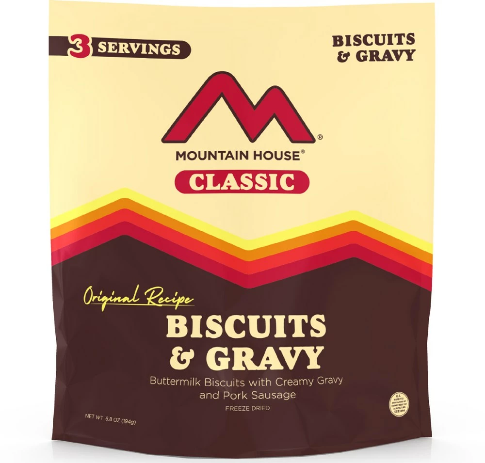 Mountain House Classic Biscuits & Gravy - 3 Servings 3 Mountain House Classic Biscuits & Gravy - 3 Servings