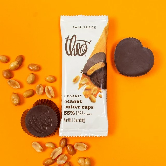 Theo Chocolate Peanut Butter Cups 4 Theo Chocolate Peanut Butter Cups - Image 2