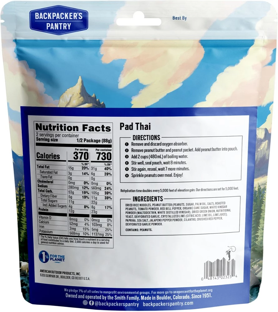 Backpacker's Pantry Pad Thai - 2 Servings 4 Backpacker's Pantry Pad Thai - 2 Servings - Image 2