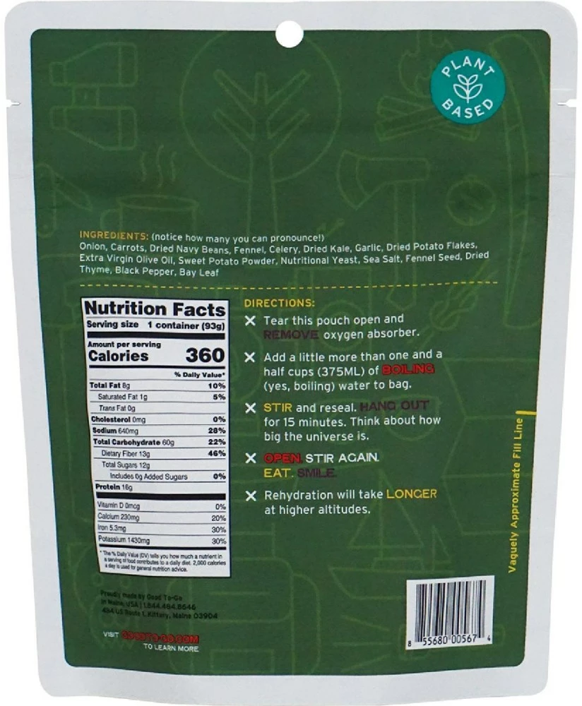 GOOD TO-GO Kale & White Bean Stew - 1 Serving - None 4 GOOD TO-GO Kale & White Bean Stew - 1 Serving - None - Image 2