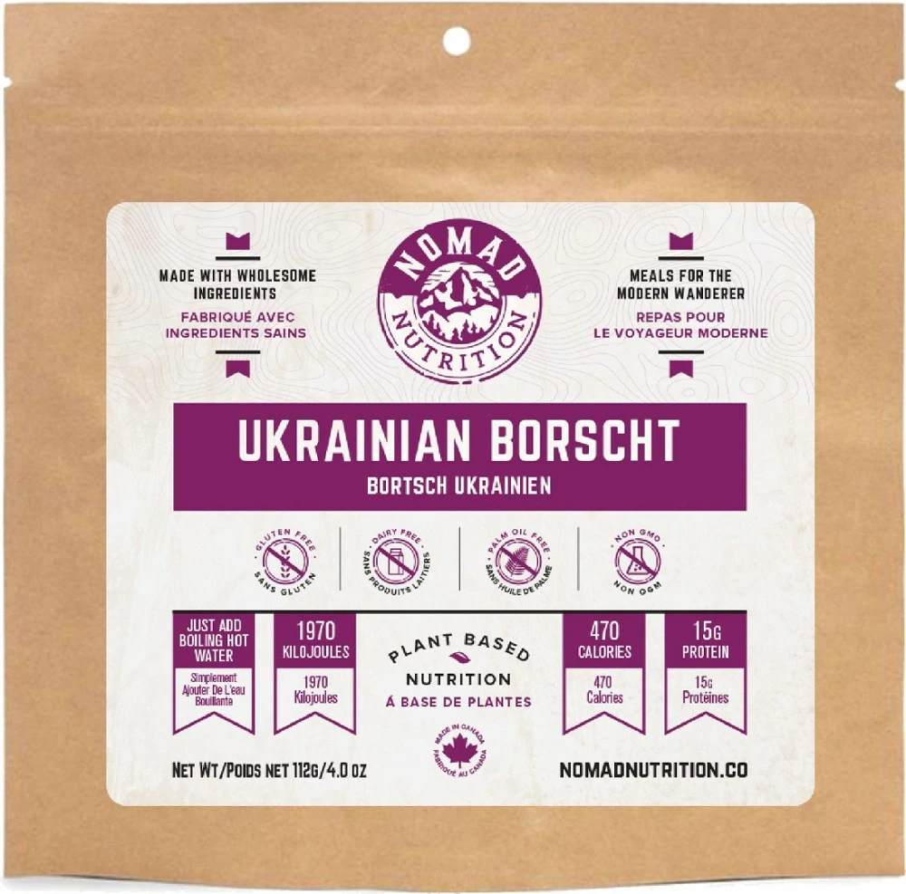 Nomad Nutrition Ukrainian Borscht - 1 Serving - None 3 Nomad Nutrition Ukrainian Borscht - 1 Serving - None