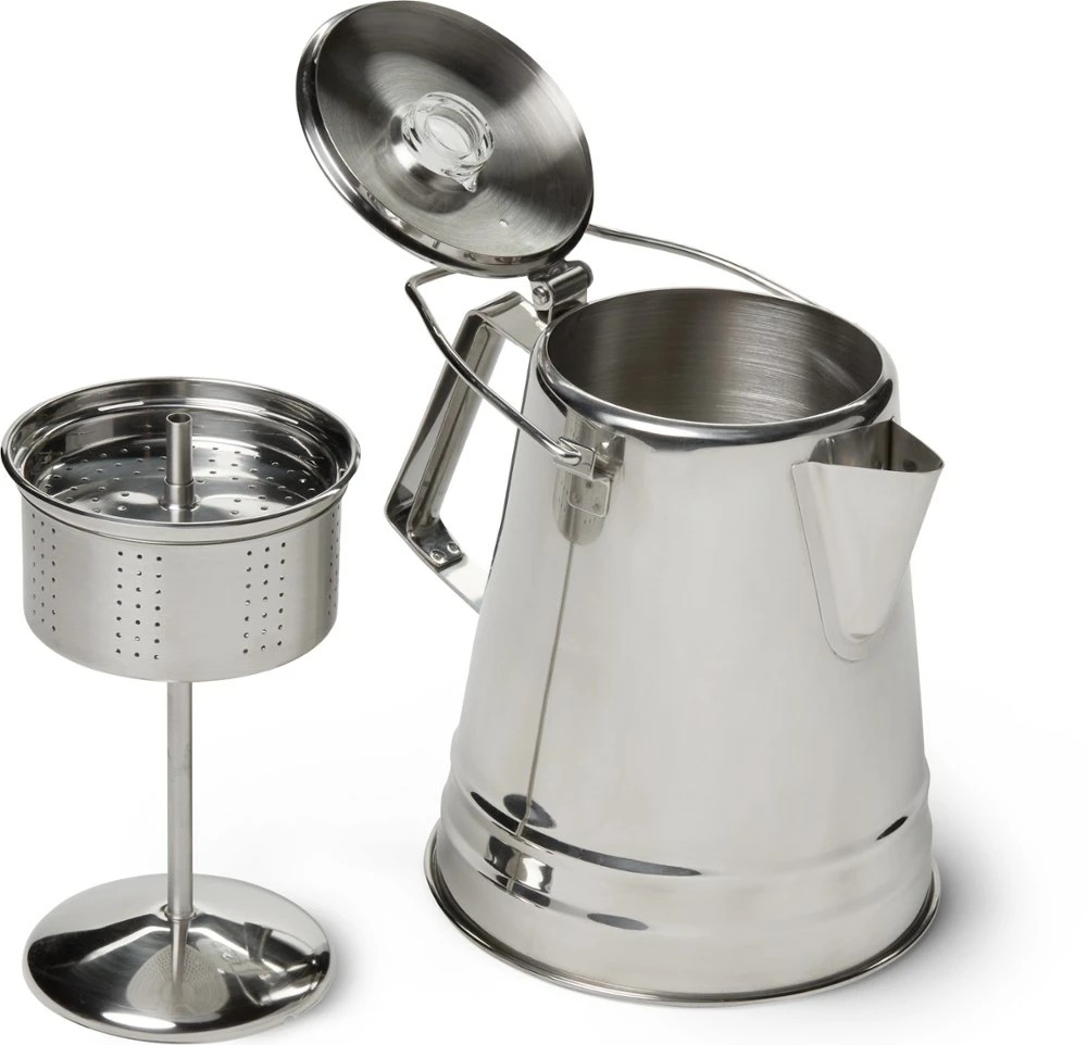 GSI Outdoors Glacier Stainless Steel 14-Cup Percolator 4 GSI Outdoors Glacier Stainless Steel 14-Cup Percolator - Image 2