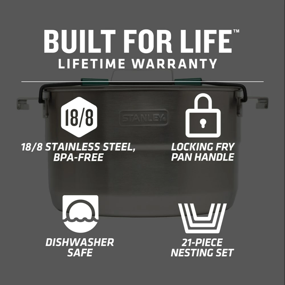 Stanley Adventure Base Camp Cookset 4 6 Stanley Adventure Base Camp Cookset 4 - Image 4