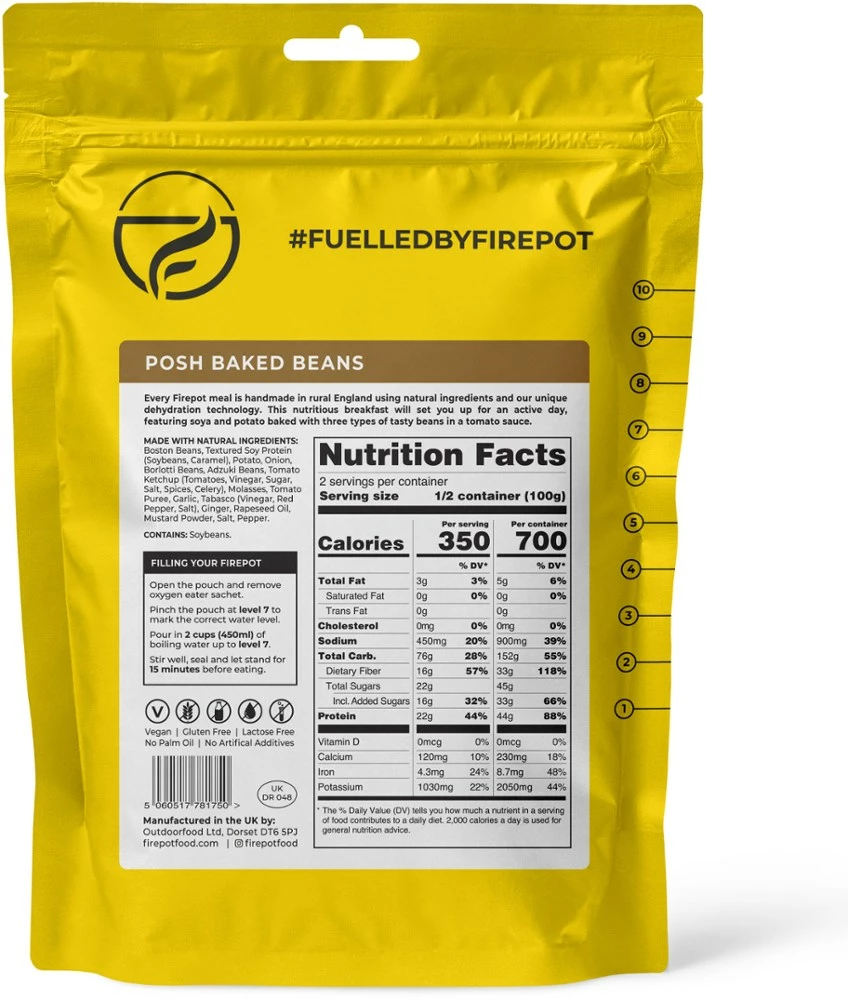 Firepot Posh Baked Beans - 2 Servings - None 4 Firepot Posh Baked Beans - 2 Servings - None - Image 2