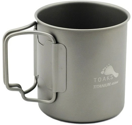 TOAKS Titanium Single Wall 450ml Cup 4 TOAKS Titanium Single Wall 450ml Cup - Image 2