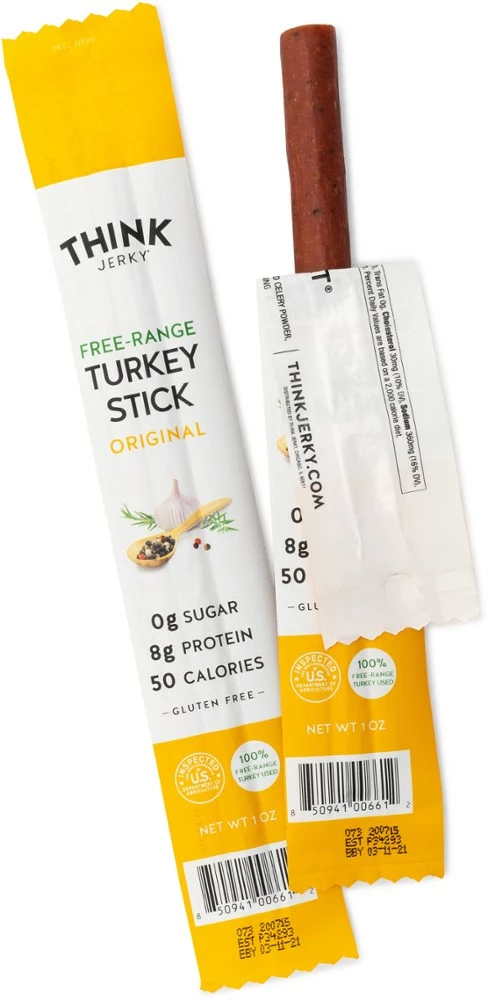 Think Jerky Free-Range Turkey Stick - Original 3 Think Jerky Free-Range Turkey Stick - Original