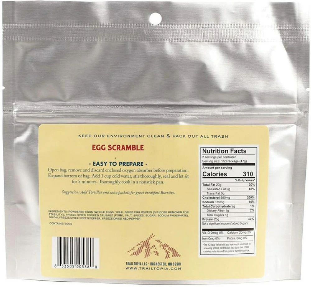 Trailtopia Egg Scramble - 2 Servings - None 4 Trailtopia Egg Scramble - 2 Servings - None - Image 2