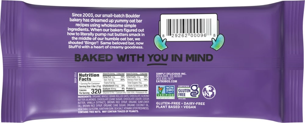 Bobo's Oat Bars Stuff'd Bar 4 Bobo's Oat Bars Stuff'd Bar - Image 2