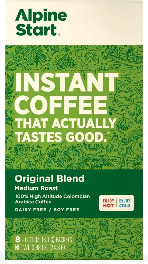 Alpine Start Instant Coffee - Package of 8 4 Alpine Start Instant Coffee - Package of 8 - Image 2