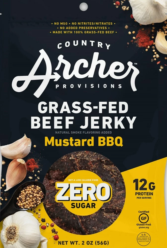 Country Archer Jerky Co. Zero Sugar Grass-Fed Beef Jerky - 2 oz. 4 Country Archer Jerky Co. Zero Sugar Grass-Fed Beef Jerky - 2 oz. - Image 2