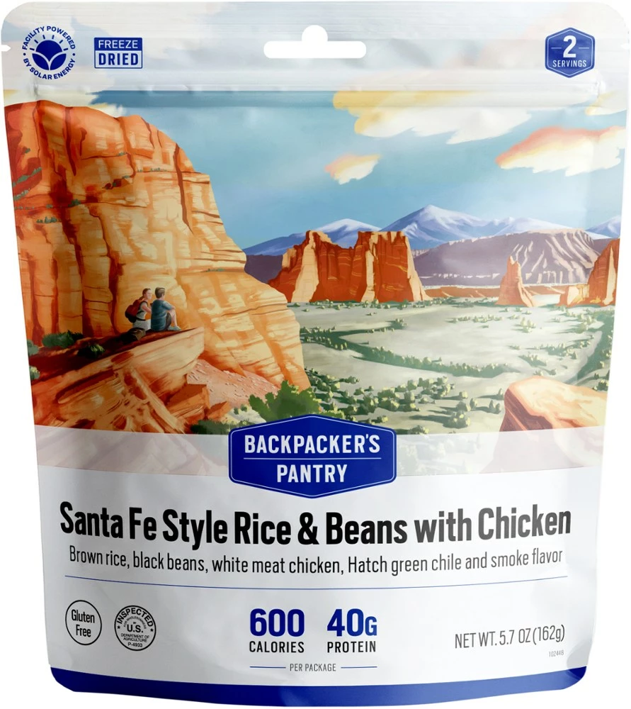 Backpacker's Pantry Santa Fe Style Rice & Beans with Chicken - 2 Servings 3 Backpacker's Pantry Santa Fe Style Rice & Beans with Chicken - 2 Servings