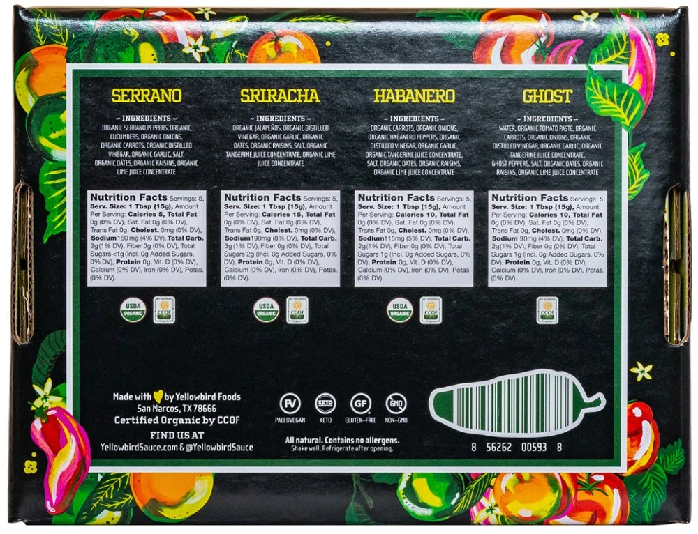 Yellowbird Organic Hot Sauce - Set of 4 6 Yellowbird Organic Hot Sauce - Set of 4 - Image 4