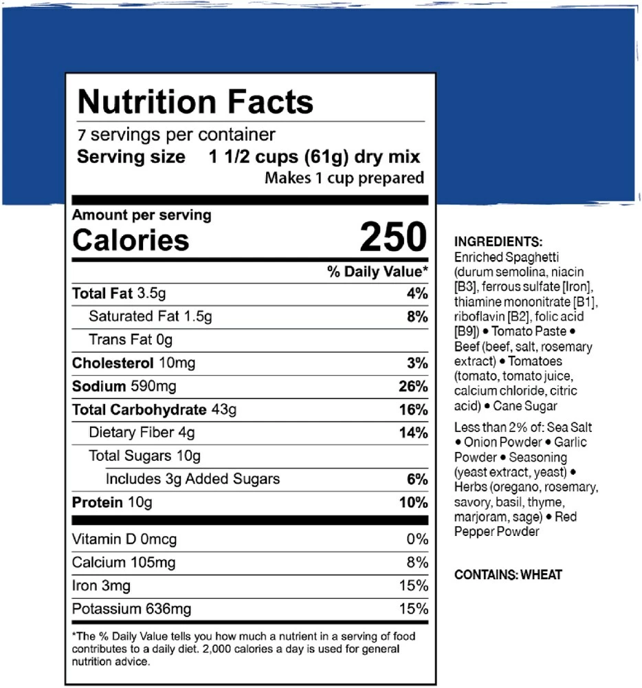 Mountain House Classic Spaghetti with Meat Sauce - #10 Can (7 Servings) - None 4 Mountain House Classic Spaghetti with Meat Sauce - #10 Can (7 Servings) - None - Image 2