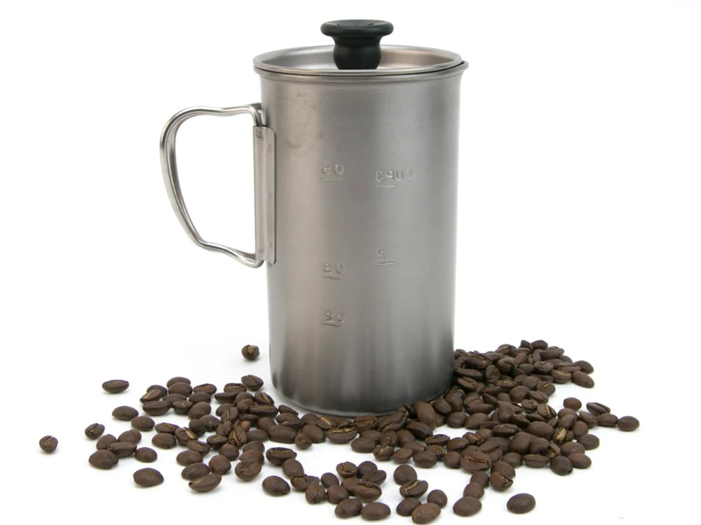 Snow Peak Titanium French Press 6 Snow Peak Titanium French Press - Image 4
