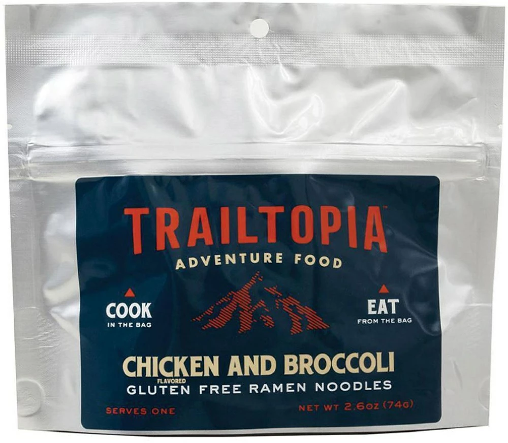Trailtopia Gluten-Free Ramen Noodles with Chicken Flavor and Broccoli - 1 Serving 3 Trailtopia Gluten-Free Ramen Noodles with Chicken Flavor and Broccoli - 1 Serving