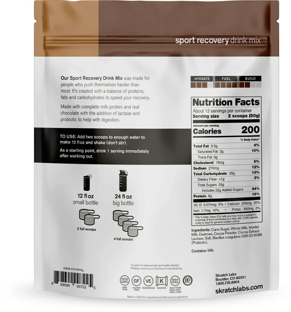 Skratch Labs Sport Recovery Drink Mix - 12 Servings 4 Skratch Labs Sport Recovery Drink Mix - 12 Servings - Image 2