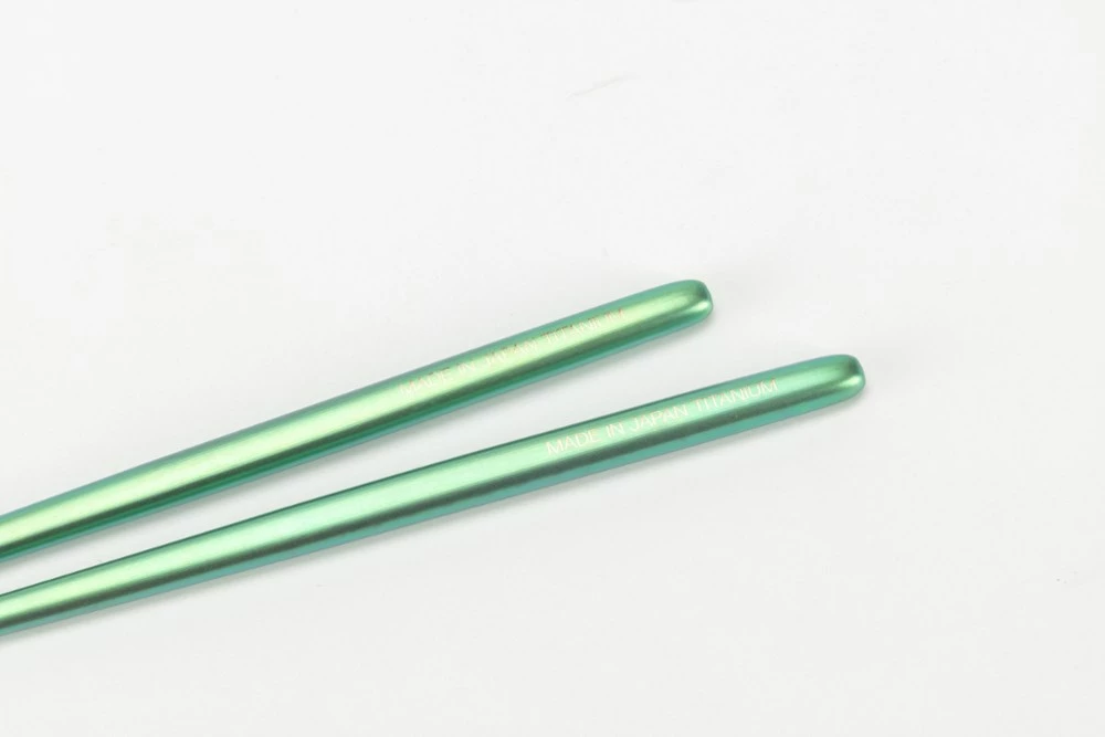 Snow Peak Titanium Chopsticks - Green 7 Snow Peak Titanium Chopsticks - Green - Image 5