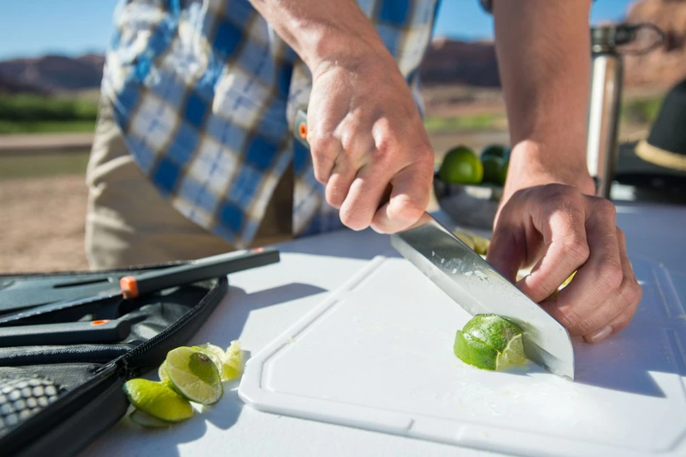 GSI Outdoors Santoku Knife Set - Black 8 GSI Outdoors Santoku Knife Set - Black - Image 6