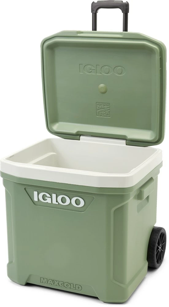 Igloo ECOCOOL Roller Cooler - 60 qts. - Sage Green 6 Igloo ECOCOOL Roller Cooler - 60 qts. - Sage Green - Image 4