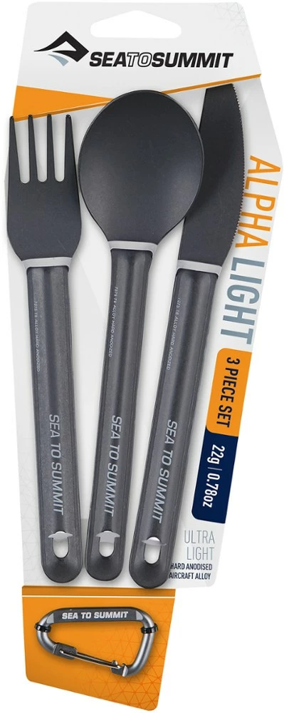 Sea to Summit AlphaLight Spoon, Fork and Knife Set - None 3 Sea to Summit AlphaLight Spoon, Fork and Knife Set - None